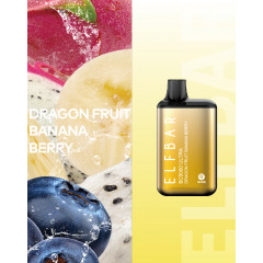 Электронная сигарета Эльф Бар 5000 затяжек Питайя Банан Ягода (Elf Bar BC5000 Dragon Fruit Banana Berry)